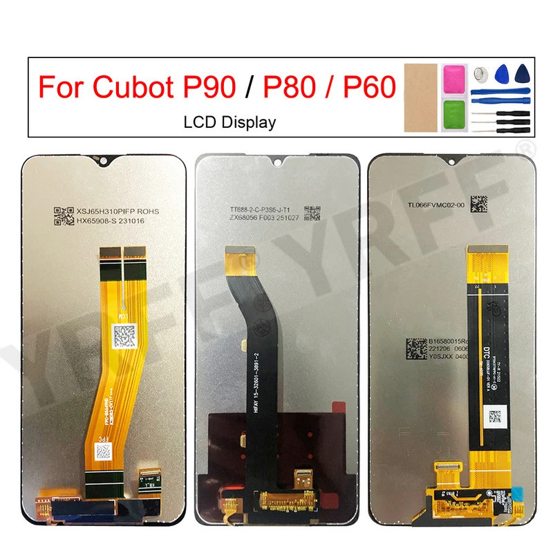 สําหรับ Cubot P90 P80 P60 จอแสดงผล LCD Touch Screen Digitizer Assembly โทรศัพท์เปลี่ยนหน้าจอ Part