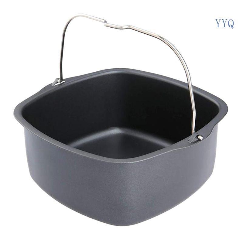 YYQ Non-Stick Air Fryer เค้ก Barrel ถาดอบเตาอบทอดย่างตะกร้าสําหรับ HD9220 HD9225 HD9232 HD9233 HD961