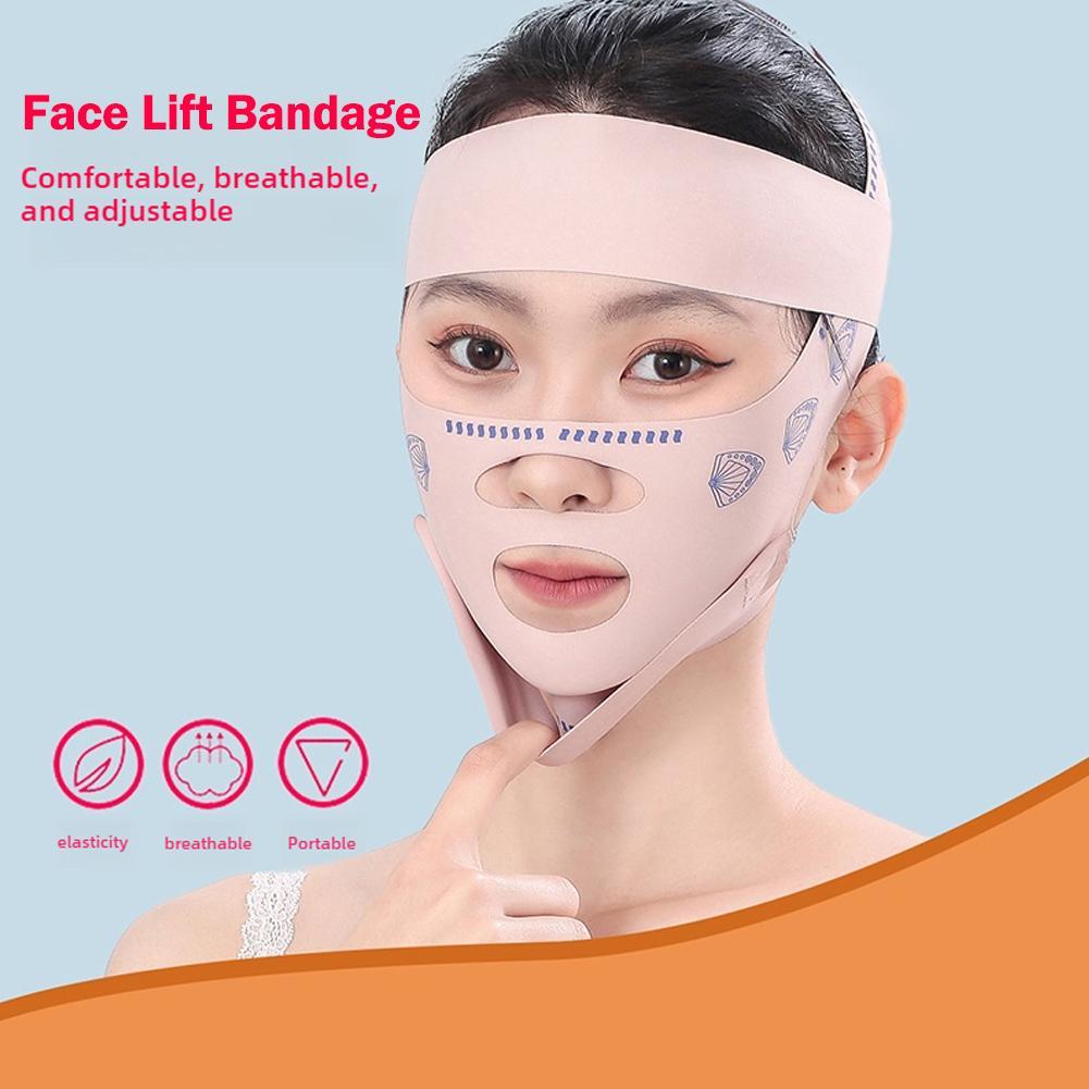 Breathable V Face Band Cheek Lift Up Face Thin Mask Face Double Bandage Shaping Chin Line I5e2