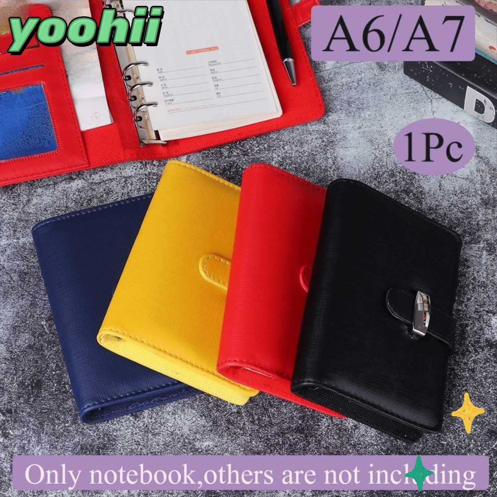 YOOHII A6/A7 โน๊ตบุ๊คหนังแฟชั่นหลวมแหวน Binder Journal Notepad