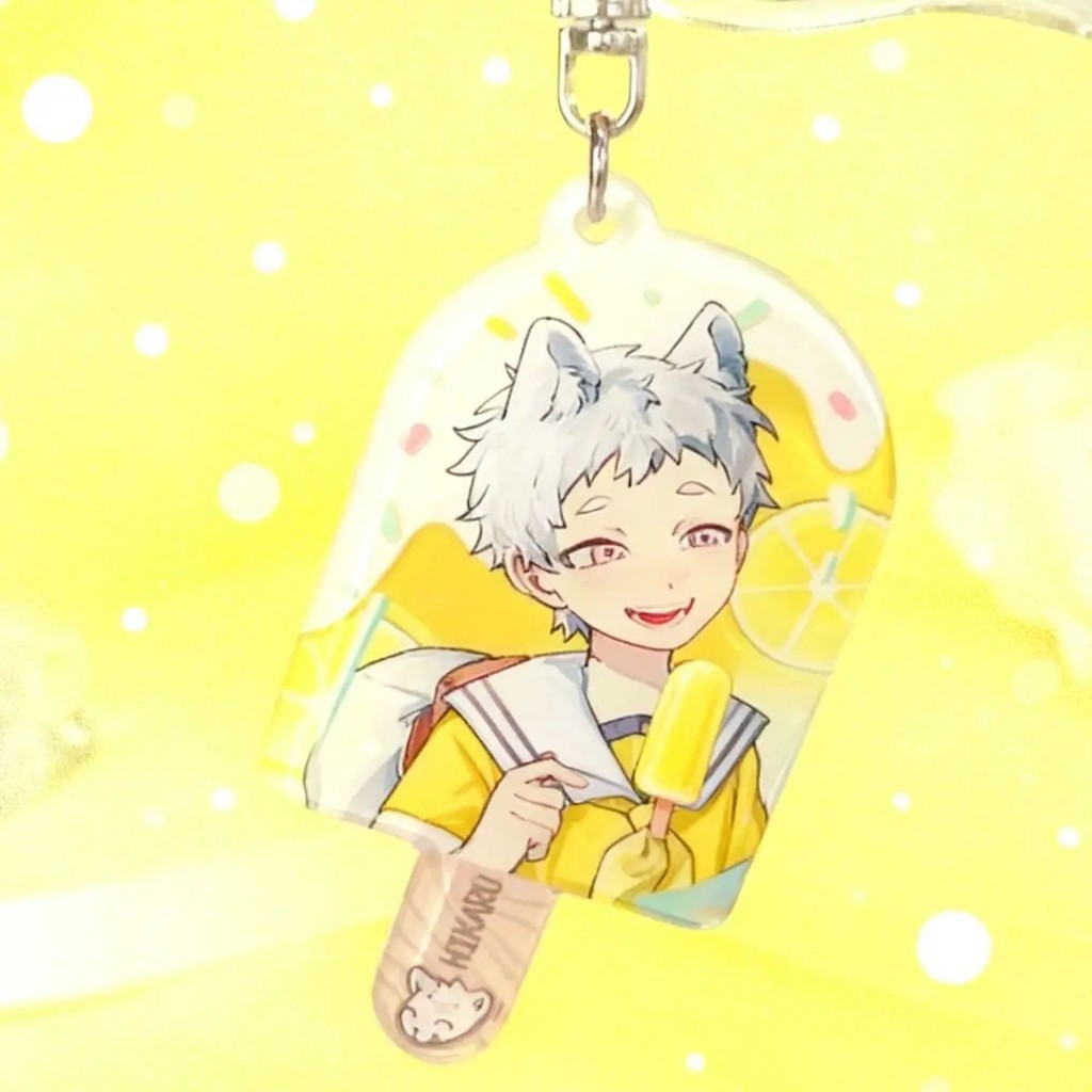 พวงกุญแจอนิเมะ The Summer Hikaru Died Hikaru ga Shinda Natsu Acrylic Summer Hikaru Died ในรูปทรงกระเ