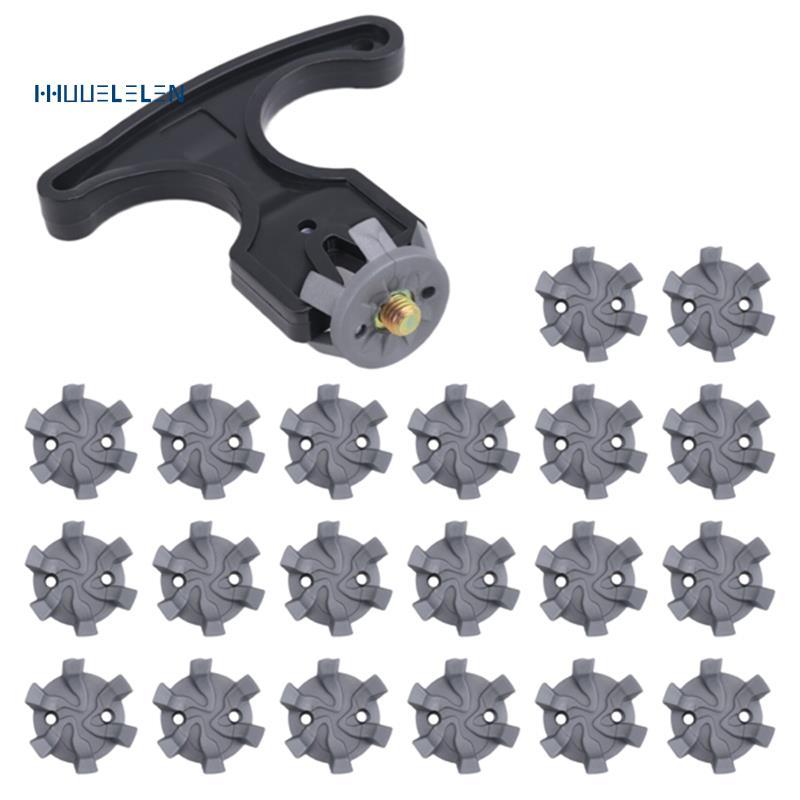 [Promote H]20 ชิ้น Golf Shoe Spikes Replacements,รองเท้ากอล์ฟพร้อมกอล์ฟคลับ Spanner Golf Cleats Replacement