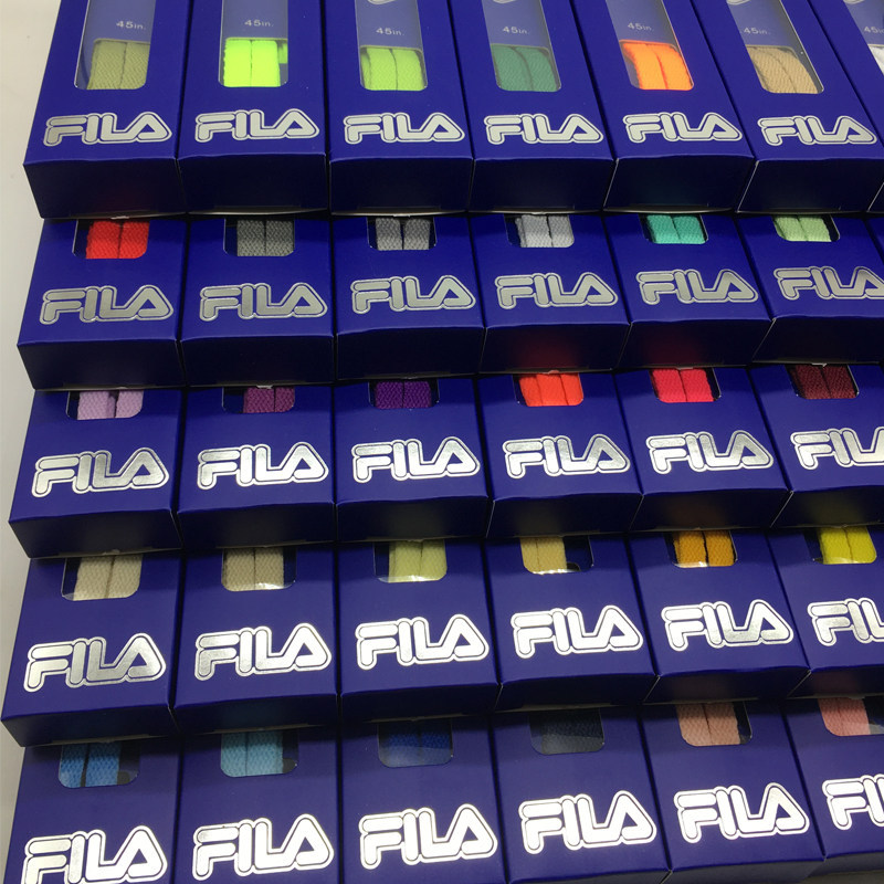 เหมาะสําหรับ fila fila fusion Street สวมรองเท้าผ้าใบรองเท้าผ้าใบผู้ชายผู้หญิงสไตล์ Shoelaces แบนชั้น