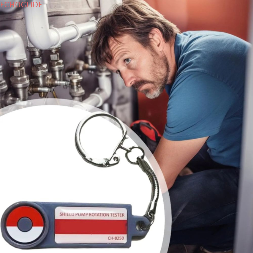 ECHOGLIDE AC Detection, AC/DC Clear Incepting Keyring Design Rotation Tester, Rapid Detection Clear 
