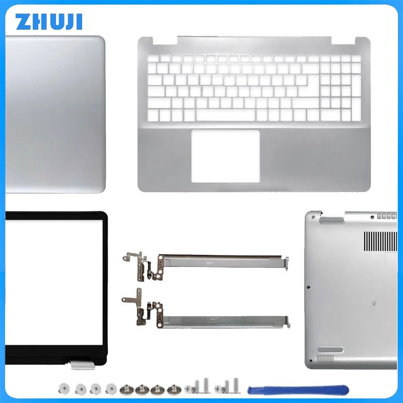 สําหรับ Inspiron 15 5584 P85F ใหม่ปกหลัง LCD 0GYCJR ด้านหน้า 0J0MYJ บานพับ Palmrest 0DFX5J ด้านล่างก