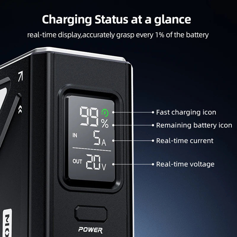 MOVESPEED LED Camping โคมไฟ 70000mAh แบตเตอรี่ความจุขนาดใหญ่พร้อมหลอดไฟ LED ไฟฉุกเฉินสําหรับไฟดับกลา