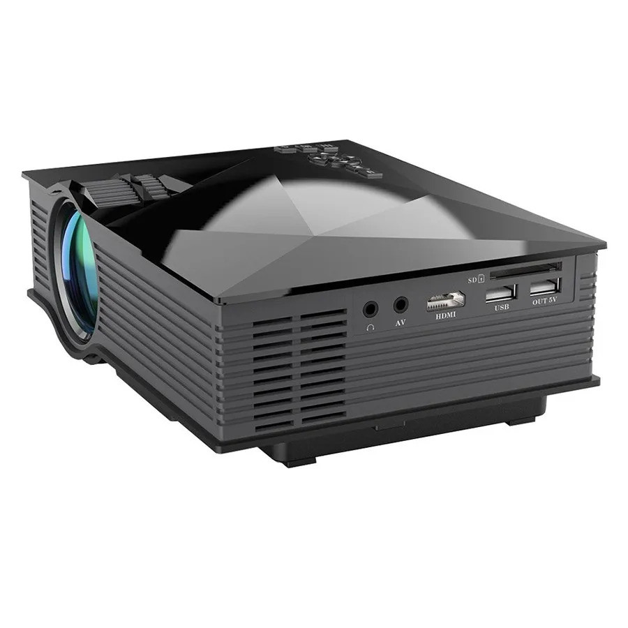 UNIC UC46 สูงสุด UC68 โปรเจคเตอร์คุณภาพดี Lcd Led Mini โปรเจคเตอร์แบบพกพาพร้อมความละเอียด 800*480 Ho