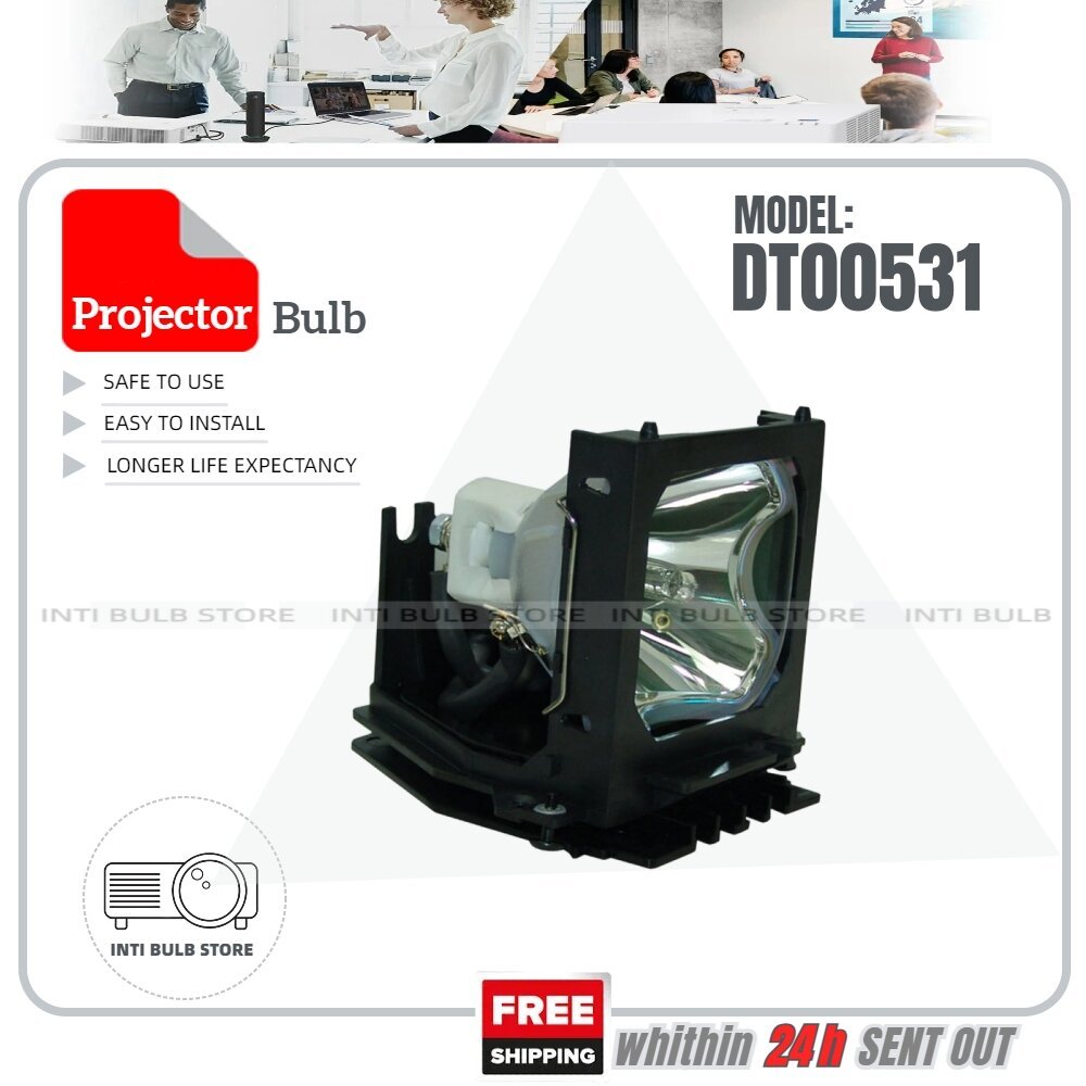 DT00531 โคมไฟโปรเจคเตอร์ HITACHI CP-HX5000 CP-X880 CP-X880J CP-X880W CP-X885 CP-X885J CP-X885W SRP-3