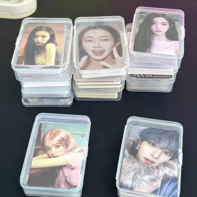 FayMay Merchanted Photo Card Storage Box ประณีต lomo Card Photo Lighting โปสการ์ด Star Signature yq2
