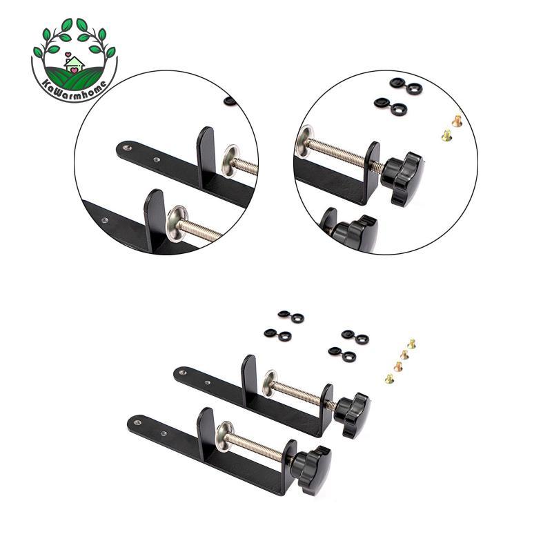 [Whcart] 2 ชิ้น Pegboard Desk Mount Clamp Stand คลิปหนีบโต๊ะสําหรับ Office Kitchen Home