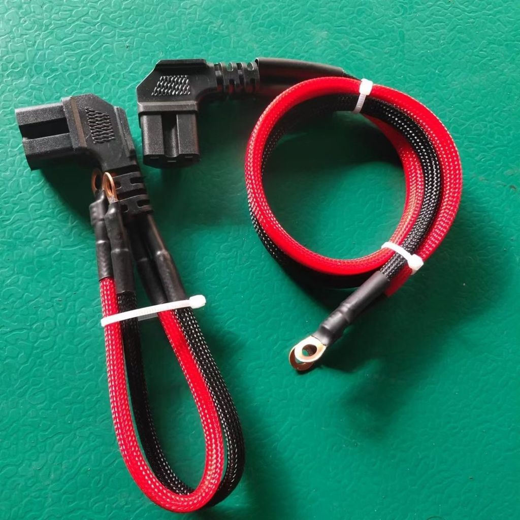 สายชาร์จ 10AWG 6 ตร.มม.🔌 ขั้วต่อ คุณภาพ หัวงอ T กำลังสูง ทน อุณหภูมิสูง แกนใหญ่พิเศษ✅