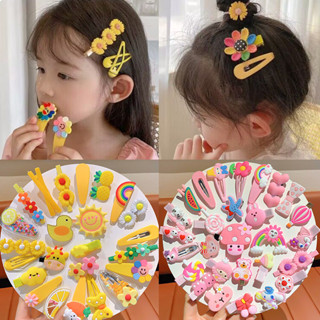 กิ๊บติดผมแฟชั่นเกาหลี Dopamine สำหรับเด็ก BB ดีไซน์คลิปด้านข…