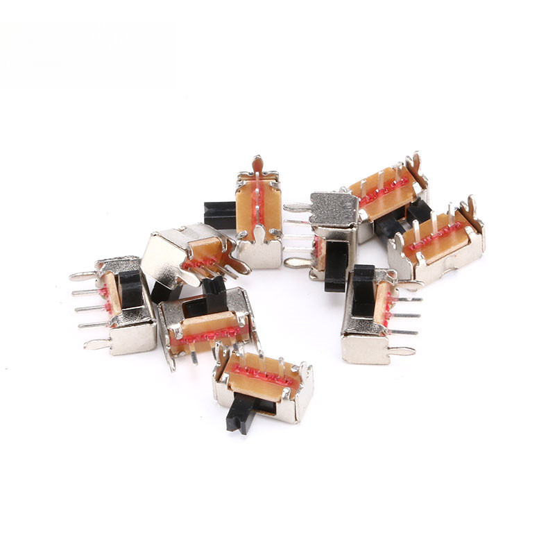 20 PC/10 PC 50V 0.5 A SS12F15 Mini ขนาดสีดํา SPDT สไลด์สวิทช์สําหรับ DIY Power โครงการอิเล็กทรอนิกส์