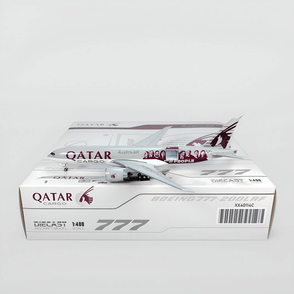 JC Wings XX40114C 1: 400 Katar Air B777-200F A7-BFG รุ่นเปิด