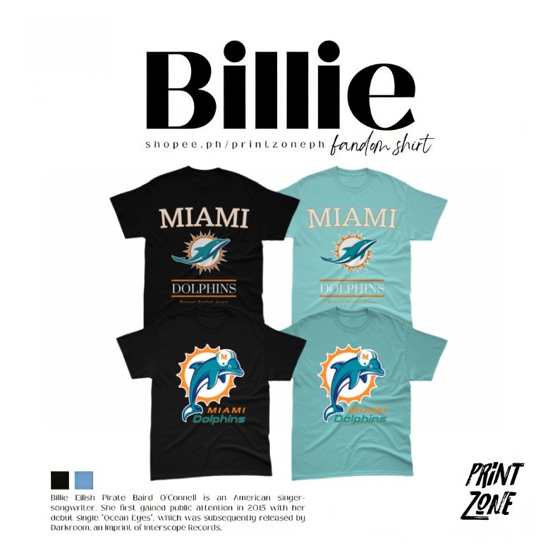 เสื้อยืดทีมไมอามี่ ดอลฟินส์ จาก NFL | NFL | ดอลฟินส์ | ลำลอง | เสื้อยืด | ยูนิเซ็กส์