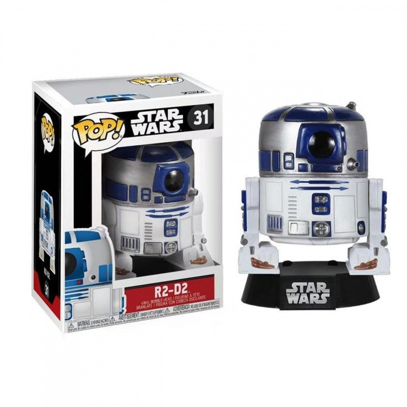 พร้อมสต็อก Fenggao FUNKO POP Star Wars R2-D2 หุ่นยนต์รูปตุ๊กตาตกแต่งคอลเลกชันตุ๊กตา