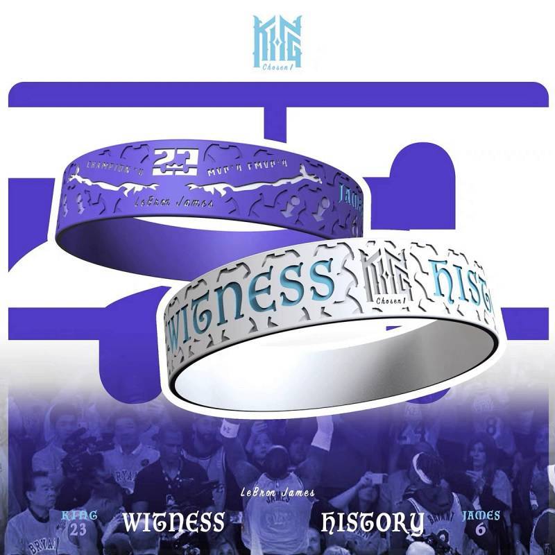 Basketball Star James Silicone Bracelet Fans Peripheral Gifts Couple Wristband W7Pt