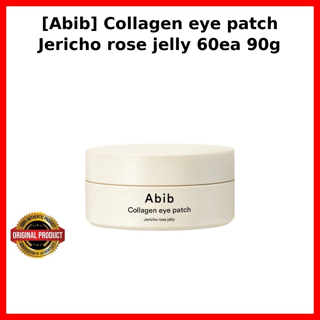 [Aib] ผ้าปิดตาคอลลาเจน Jericho rose jelly 60ea 90g / Korean Eye Patch / Collagen Infused / ของแท้ 10