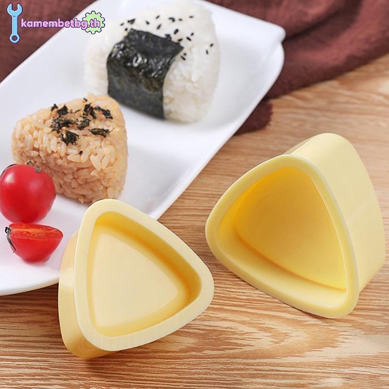 Kamembetbg แม่พิมพ์ซูชิ Sushi Maker Onigiri ข้าวลูกอาหารกดสามเหลี่ยม Sushi Maker แม่พิมพ์ญี่ปุ่น Ben