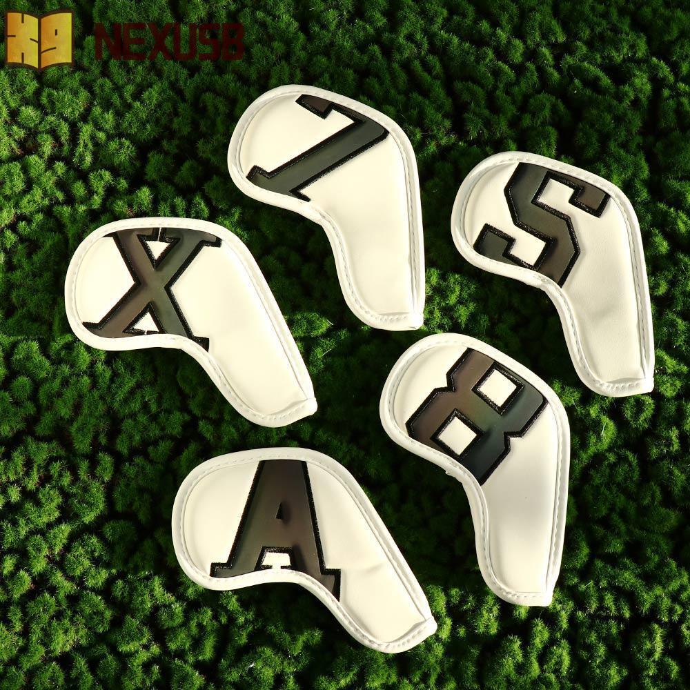 NEXUSBEAM Golf Iron Covers High-end 6 Clers Golf Fan Supplies ผ้าคลุมกันฝุ่น 4-9 ASPX Gradients Golf