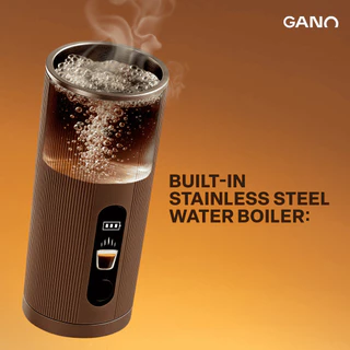 [8.15ฟรีของแถม+โค้ดลด35.-] GANO All-in-One Coffee Machine เครื่องชงกาแฟพกพา บดและชงกาแฟได้ในเครื่องเดียว