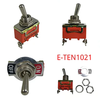 BUYBUYTECH 1 ชิ้น สวิทช์สลับ สีส้ม e-ten1021 2-pin on-off 15A 250V / สวิตซ์ mts - 102 spdt 6A 125VAC/3Aa 250VAC