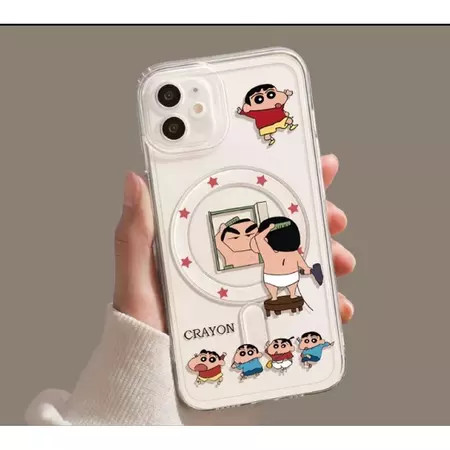 เคสโทรศัพท์แม่เหล็ก ลายเครยอนชินจัง ใช้ได้กับ iPhone17/16/15/14ProMax/13Pro/12/11คุณภาพสูง ป้องกันการตกกระแทกได้ดีเยี่ยม