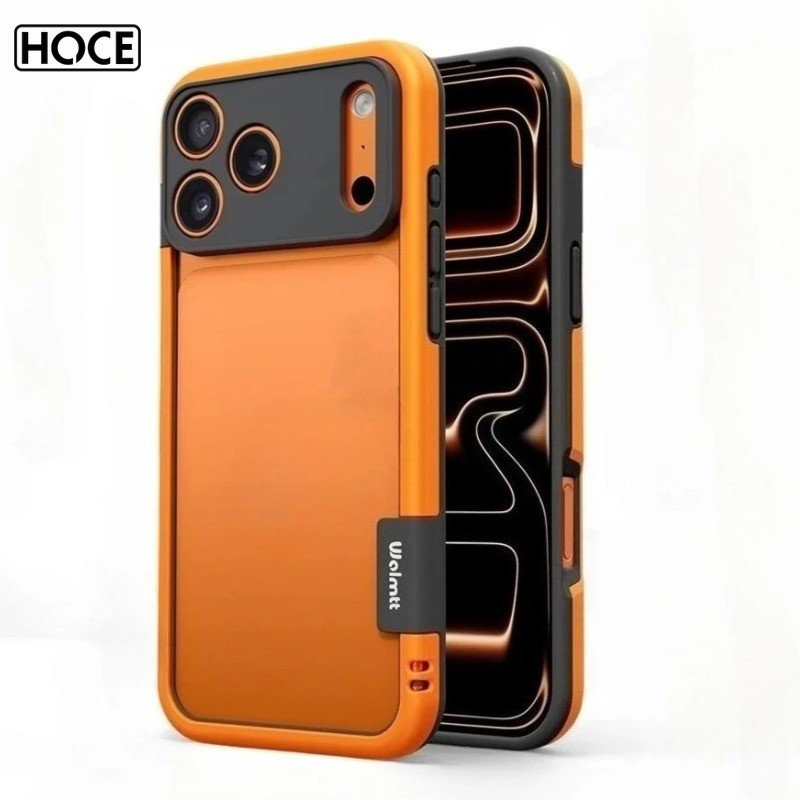HOCE กรอบซิลิโคนหรูหราเคสกระจายความร้อนสําหรับ IPhone 17 Pro Max 16 15 14 13 กล้องFull-pack Anti-Dropกันชนปกหลัง
