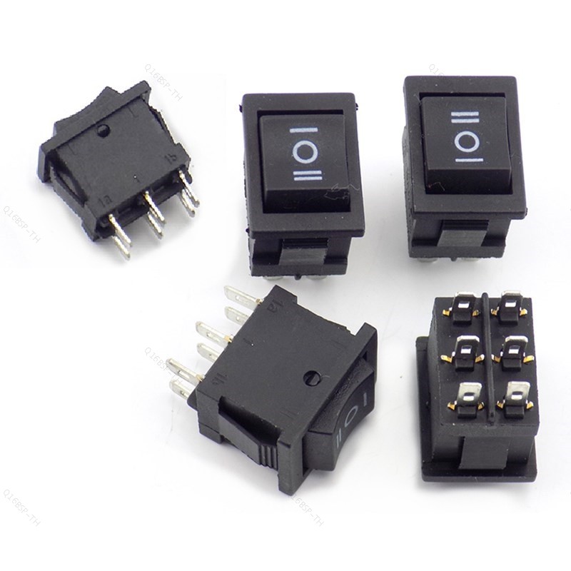 5pcs Power Push ปุ่ม Rocker สวิทช์เรือเปิด/ปิดสวิทช์ 6 ฟุต 3 โหมด AC 125V 10A AC 250V 6A TH16B