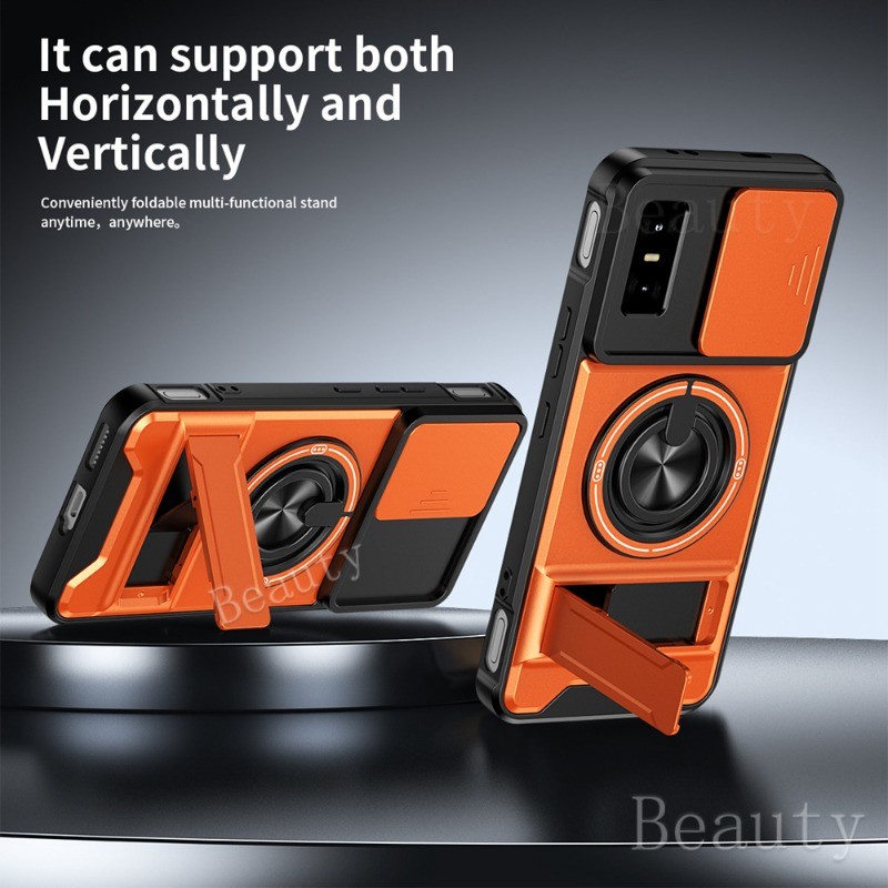 เกราะสําหรับ Infinix GT 30Pro 30 20 Pro GT20Pro GT30 GT30Pro กล้องสไลด์วงเล็บคู่ปกป้องปลอกสําหรับ In