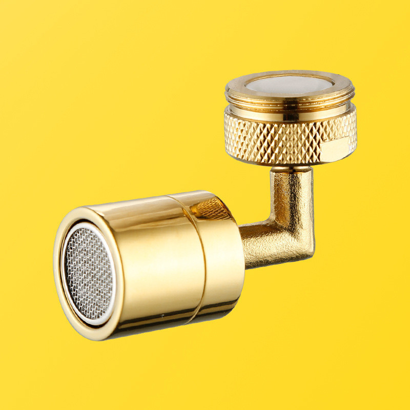 Golden Universal Faucet Adapter Faucet Aerator M24 Splash-proof Faucet Extender Single-speed 7-รูป D