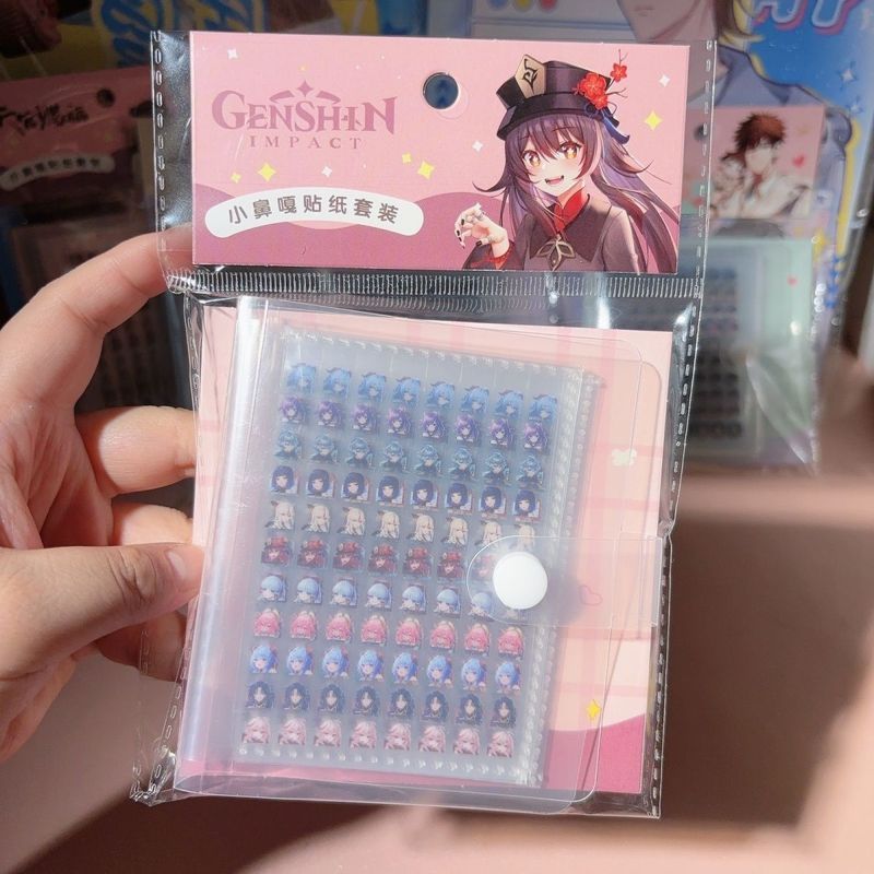 Genshin Genshin Genshin Genshin Genshin อะนิเมะ Merchanded Mini ตกแต่งหนังสือสติกเกอร์ Genshin Gensh