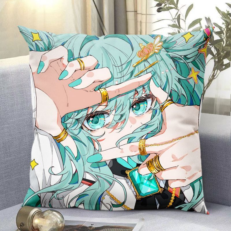 Miku Hatsune Miku หมอนเด็กหมอนนอนหมอนเกมอุปกรณ์ต่อพ่วงสองด้านพักกลางวันเบาะสากล ราคา ถูกที่สุด ดีลบีเคเค แกลเลอรีภาพที่ 4