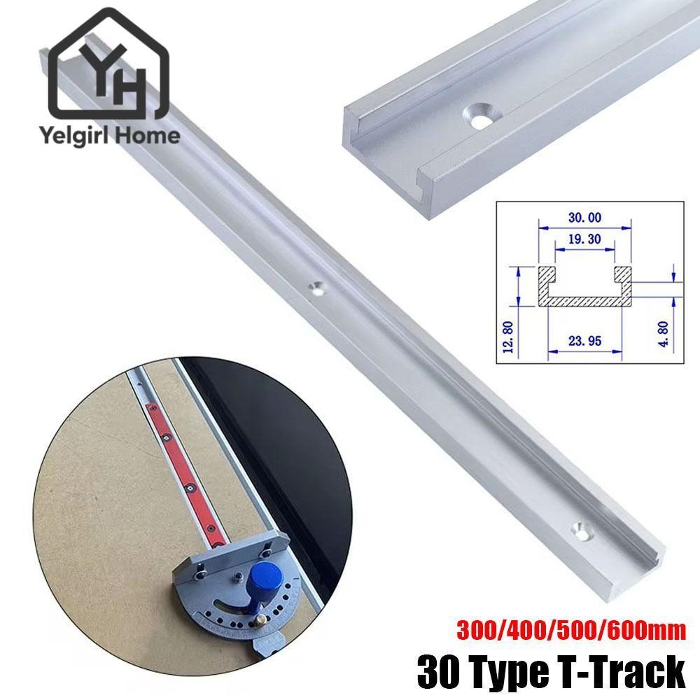 YELGIRLB 1 ชิ้น T-Slot Track,สไลด์รางคู่มือT Slider Fixture Slotสไลด์T-Track, 30 ประเภทอลูมิเนียม 30