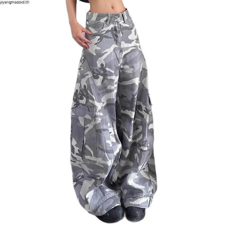 ICEBLINK l army jeans กางเกงยีนส์ลายทหารทรงคาร์โก้