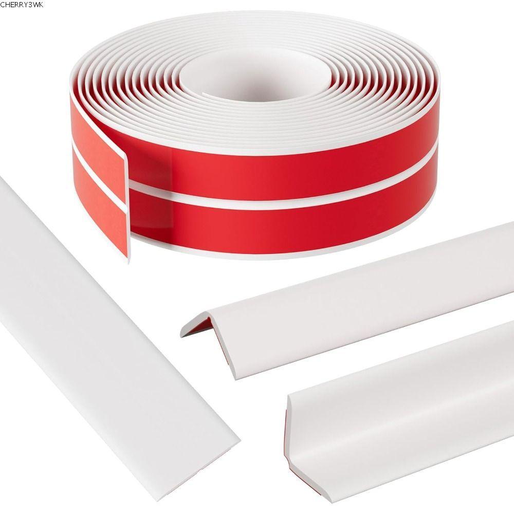 19VJKEPSHOP มุม Moulding Trim, ยืดหยุ่น Peel และ Stick Wall Corner Protector, คุณภาพสูง 100 ซม. Bendable ฟรีตัดขอบการ์ดภายในด้านนอก