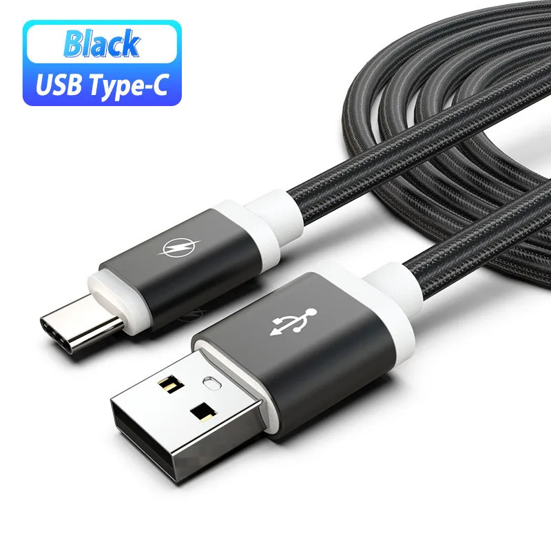 สาย Micro USB ถักไนลอนสําหรับ Samsung Galaxy S7 A02s A03s A10s J3 J5 J7, Redmi 7A 9A 9AT 9C, Nokia 1