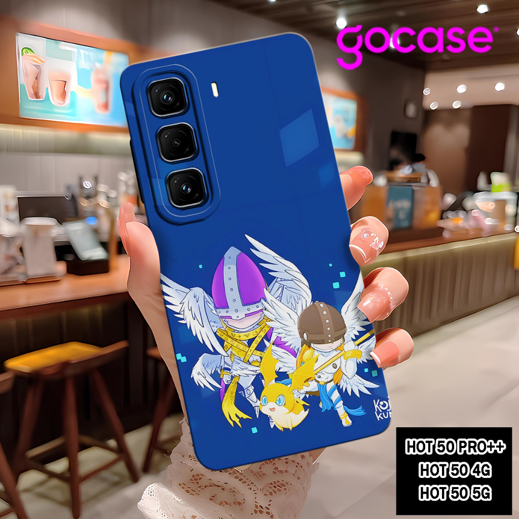 ( DTF 7 ) ยางยืดหยุ่น Softcase สําหรับ infinix hot 50 pro+ l hot 50 pro 4g l hot 50 4G 5G l Hot 50i 