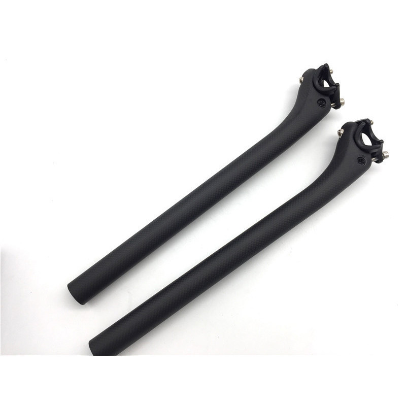 คาร์บอนไฟเบอร์เต็ม หลักอาน ภูเขาถนนจักรยาน หลักอาน/ หลักอาน 27.2/31.6มิลลิเมตรด้านหลังลอย หลักอาน