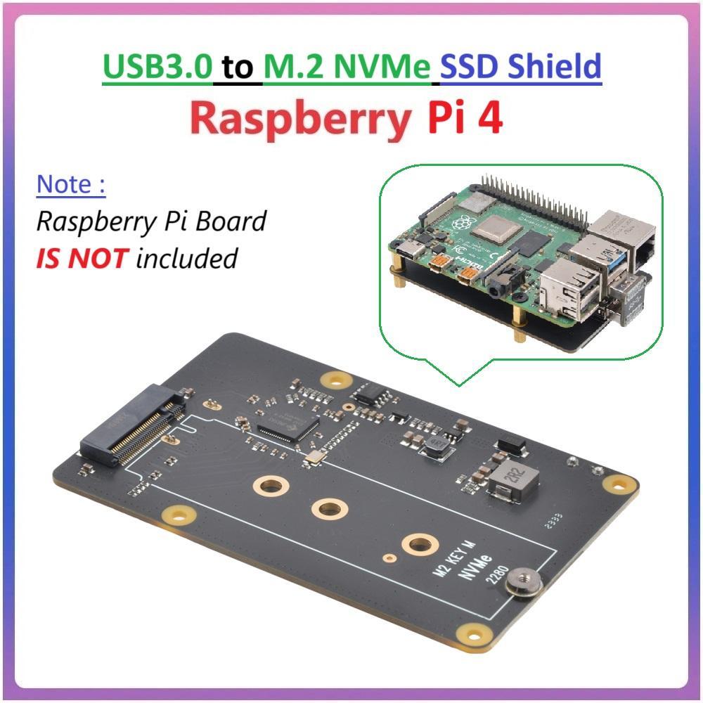 SUPTRONICS X872 USB3.0 ถึง M.2 NVMe SSD Shield สําหรับ Raspberry Pi 4