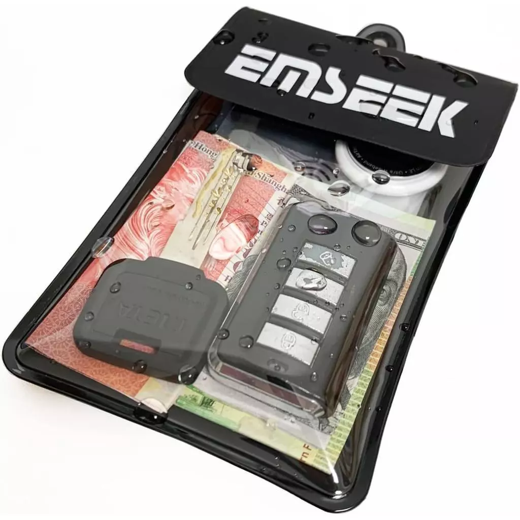 กระเป๋าสตางค์กันน้ํากันน้ํากุญแจรถ Fob Holder กระเป๋า Surf Dry case สําหรับ Key Cash Cards ID Driver License thumbnail 6