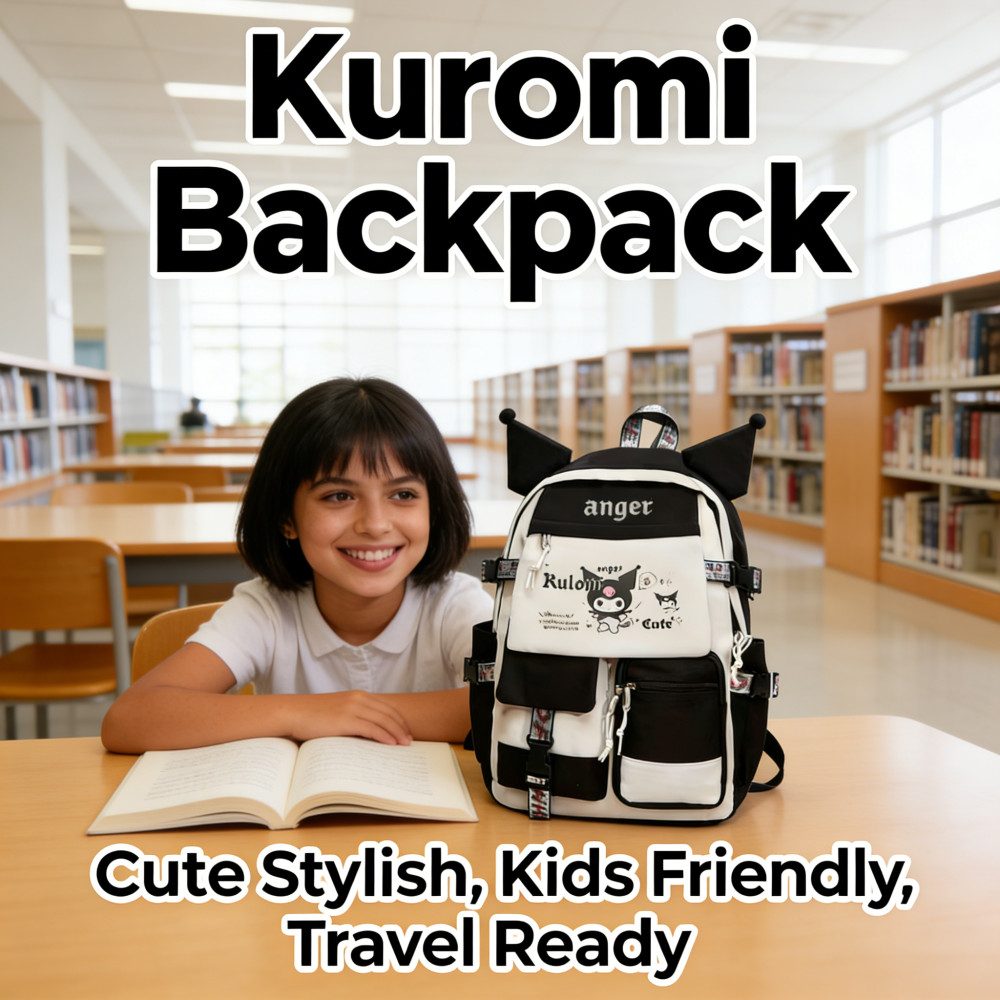 Bagpack Sekolah Kuromi Hello Kitty Beg Perempuan Beg Melody Light Kids