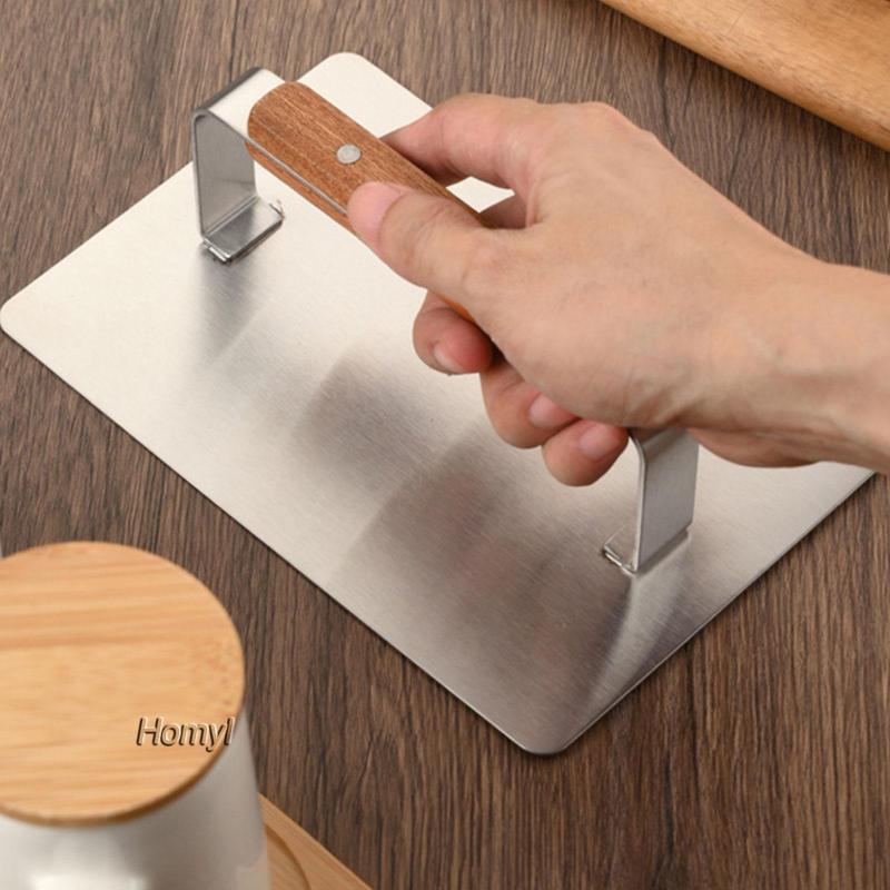 [Homyl] Grill Press Easy Grip Bacon Press สําหรับอุปกรณ์บาร์บีคิว Beef Snowflake Crisp