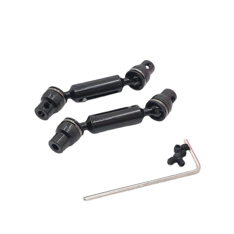 WPL 1/10 C74 1/16 RC รถอะไหล่โลหะอัพเกรดด้านหน้าด้านหลังไดรฟ์เพลาอะไหล่