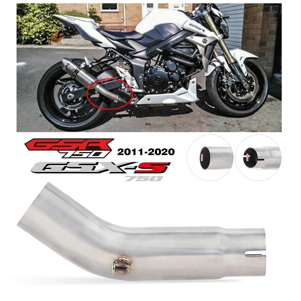 ท่อไอเสียรถจักรยานยนต์ ท่อลิงค์กลาง ระบบเต็ม แบบสวม สำหรับ suzuki GSR750 GSX-S750 ท่อไอเสีย GSR750 G