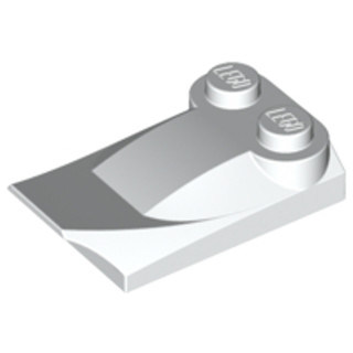 Brick2cube Part - Slope, Curved 3 x 2 x 2/3 with 2 Studs, Wi…