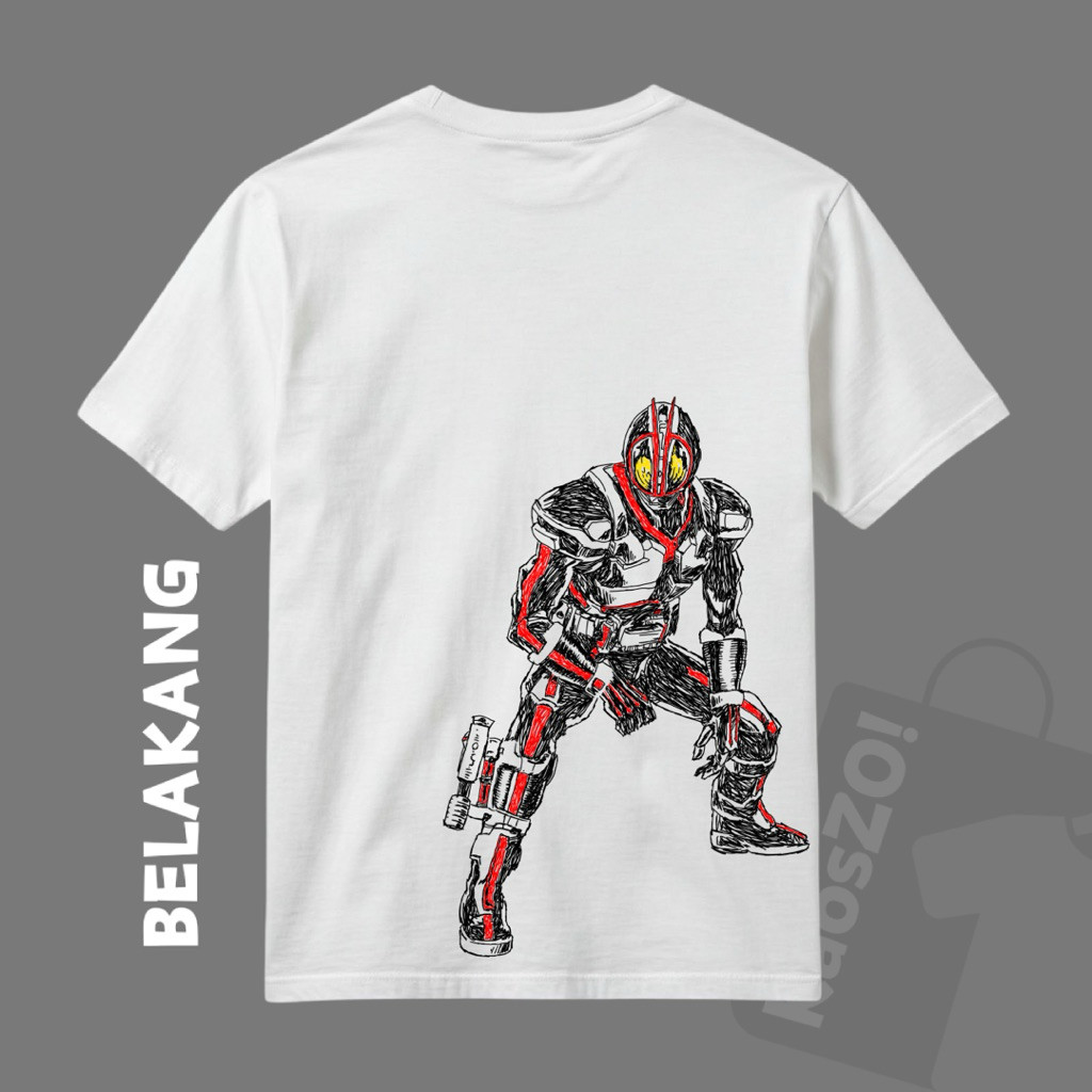 👕✨คาโซโซ! - เสื้อยืดสตรีทแวร์ - Kamen Rider Series - เสื้อยืด Kamen Rider 555 Faiz - MK013
