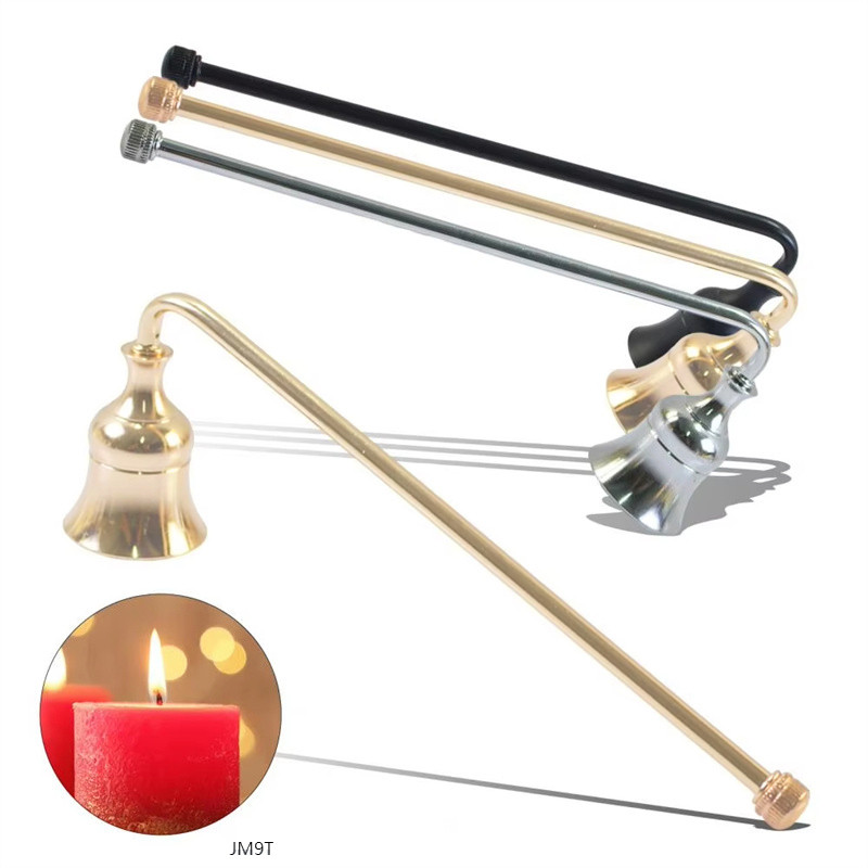 JM9T-1 Pc เทียนเครื่องดับ Elegant Bell รูป Wicks ฝาครอบเทียนโลหะ Rust-proof Extinguishing เครื่องมือ