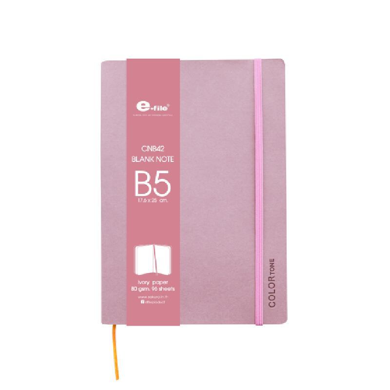 E-FILE สมุดโน้ต B5 80 แกรม คละสี 96 แผ่น/เล่ม