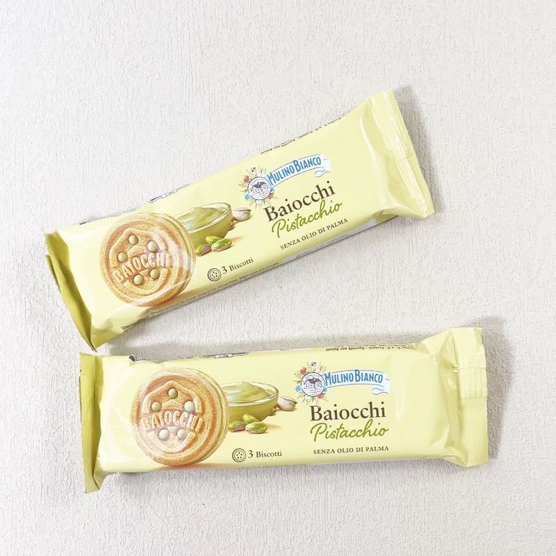 2025 สินค้าใหม่อิตาลี baiocchi Happy Jam Sandwich Biscuits muinobianco Baiweilai ของว่างที่บรรจุแยกช